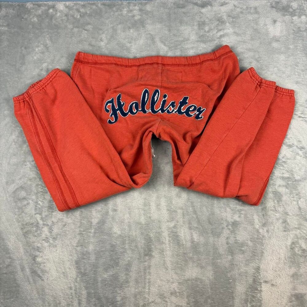 Hollister-co Women's Orange and Red Trousers